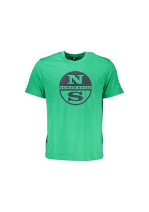 Green Cotton T-Shirt - M