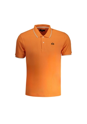 Orange Cotton Polo Shirt - M