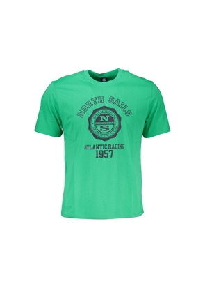 Green Cotton T-Shirt - M