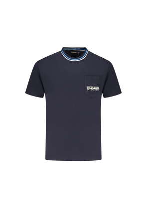 Blue Cotton T-Shirt - M