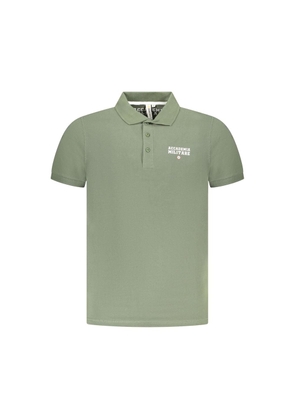Green Cotton Polo Shirt - M