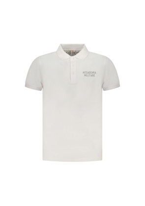 White Cotton Polo Shirt - M