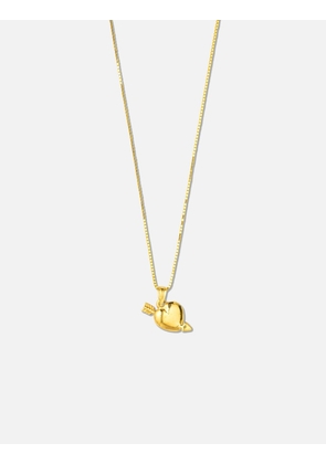 Gold Heart &amp; Arrow Pendant