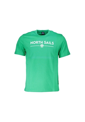 Green Cotton T-Shirt - M