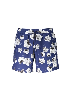 Karl Lagerfeld Blue Polyester Swimwear - M
