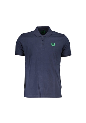 Gianmarco Venturi Blue Cotton Polo Shirt - L
