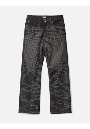 Laser Fade Pixel Denim