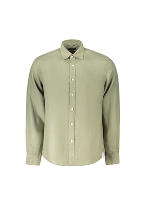 Green Linen Shirt - L