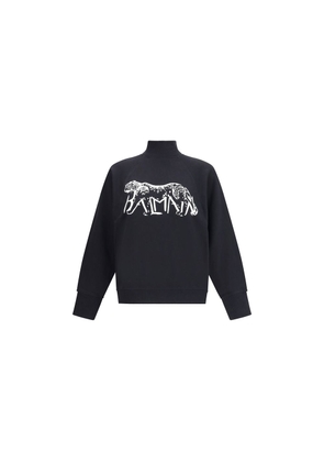 Balmain Leopard Print High-neck Sweatshirt - S