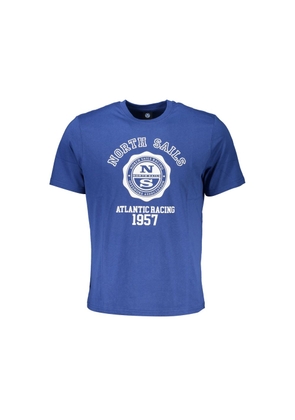 Blue Cotton T-Shirt - M