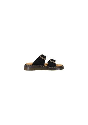 Dr. Martens Black Leather Flat Sandals - EU42/US9