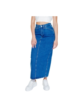 Blue Cotton Skirt - W28