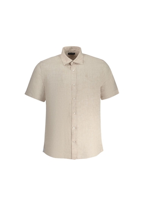Beige Linen Shirt - M