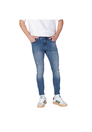 Antony Morato Blue Cotton Skinny Jeans - W34