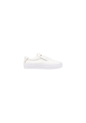 Tommy Hilfiger Cream Recycled Cotton Sneaker - EU40/US10