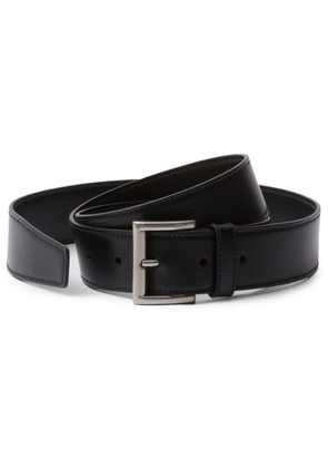 buckled leather belt - 80 NERO