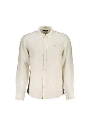 Beige Linen Shirt - M