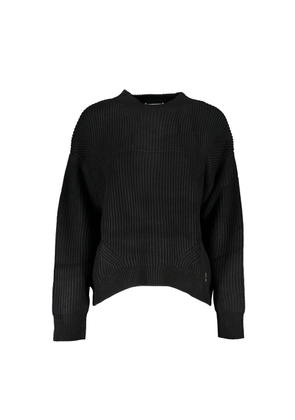 Black Fabric Sweater - M