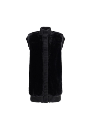 Long Vest in faux fur - S
