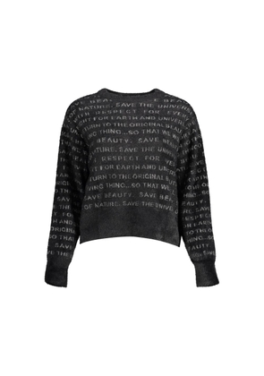 Black Polyester Sweater - XL