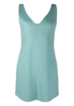 PAROSH stud-detail wool mini dress - S AZZURRO