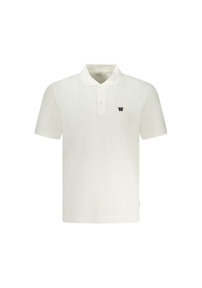 White Cotton Polo Shirt - M
