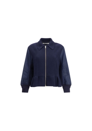 Bomber Jacket with wool inserts - 1