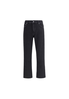 Represent Black Cotton Straight-Leg Jeans - W33