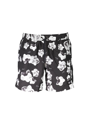 Karl Lagerfeld Black Polyester Swimwear - M