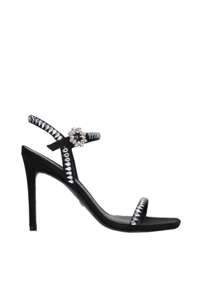 Black Satin Sandal - EU37/US7