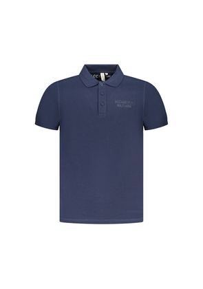 Blue Cotton Polo Shirt - M