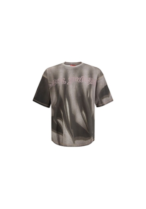 Diesel Gray Cotton T-Shirt - L