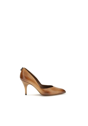 Miu Miu Beige Leather High Heel Pumps - EU38.5/US8.5