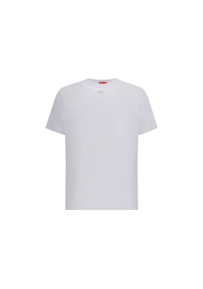 Diesel White Cotton T-Shirt - M