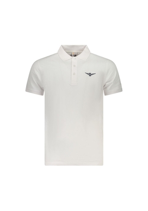 White Cotton Polo Shirt - M