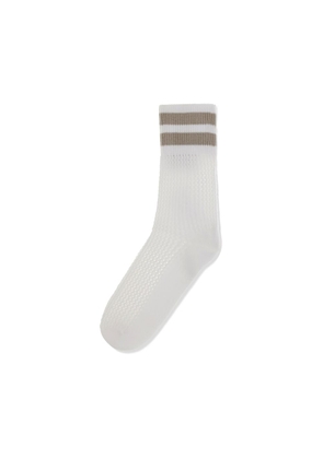 Brunello Cucinelli White Cotton Socks - M