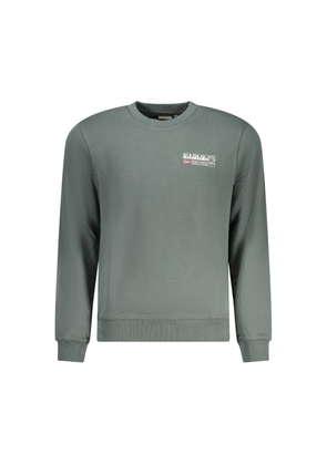 Green Cotton Sweater - XXL