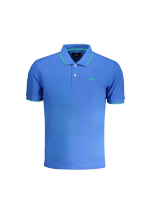 Blue Cotton Polo Shirt - XXL