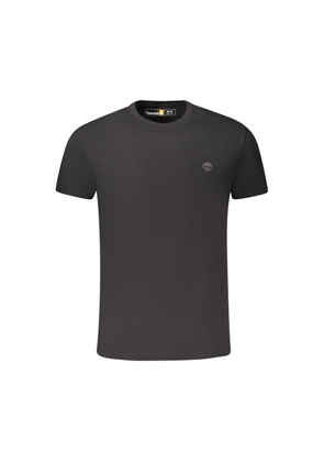 Black Cotton T-Shirt - M