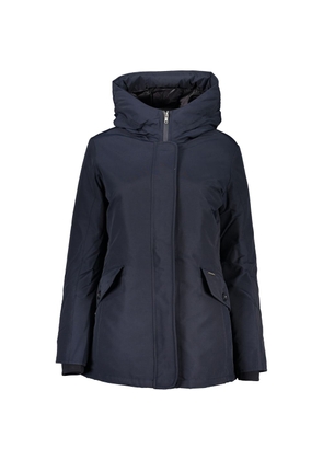 Blue Cotton Jackets & Coat - L