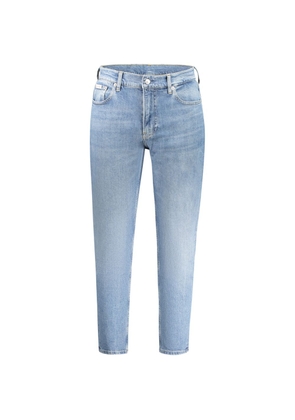 Blue Cotton Men Jeans - W30