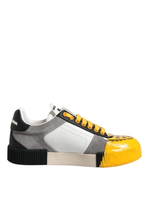 Multicolor Leather DNA Low Top Sneakers Shoes - EU39/US6