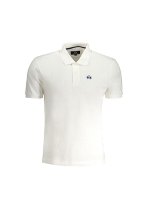 White Cotton Polo Shirt - XL