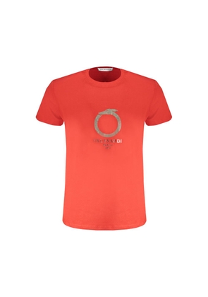 Red Cotton T-Shirt - M