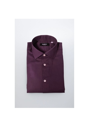 Baldinini Trend Purple Cotton Shirt - L