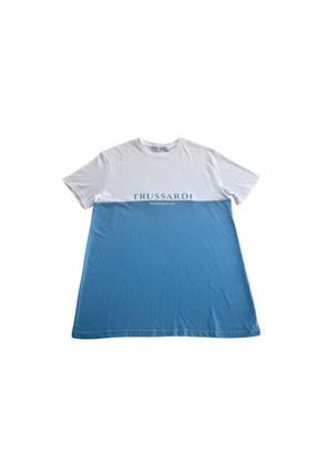 Light Blue Polyester T-Shirt - L