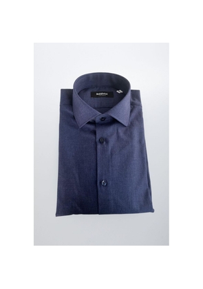 Baldinini Trend Blue Cotton Shirt - M