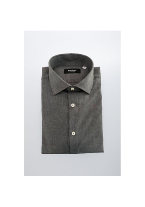 Baldinini Trend Gray Cotton Shirt - L