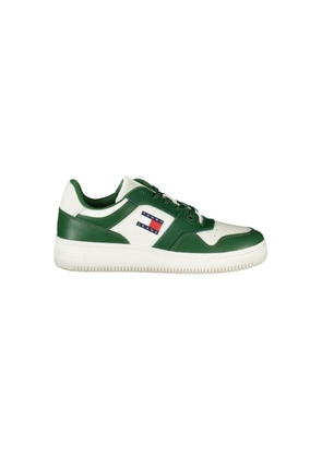 Green Leather Men Sneaker - EU41/US8