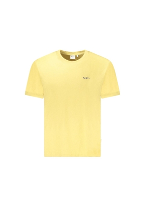 Pepe Jeans Yellow Cotton Men T-Shirt - M